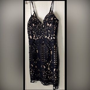 Intrigue Couture, Black lace couture dress